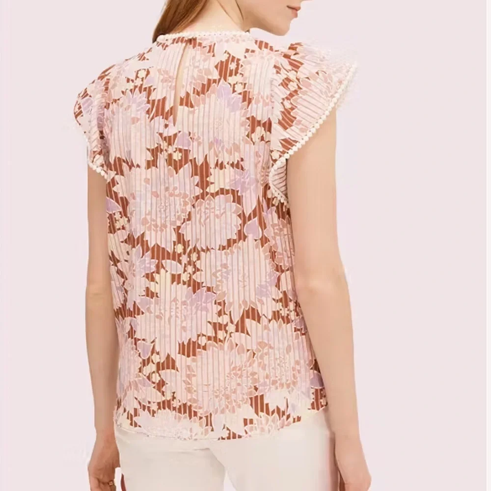 KATE SPADE Exotic Bloom Burnout Top
